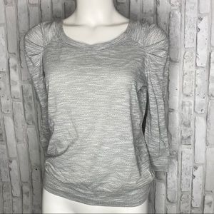 Free people ruched 3/4 top